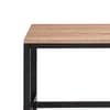 Tribeca Oak Wooden and Metal Bench