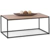 Tribeca Oak Wooden and Metal Coffee Table