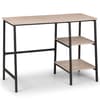 Tribeca Oak and Black Wooden Metal Desk