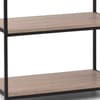 Tribeca Oak Wooden and Metal Tall Bookcase