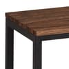 Tribeca Walnut Wooden and Metal Bench