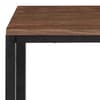 Tribeca Walnut Wooden and Metal Bench