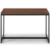 Tribeca Walnut Wooden and Metal Dining Table