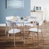 Casa White Wooden Dining Chair x 4