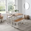 Coxmoor White Wooden Rectangular Dining Table