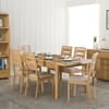 Curve Oak Wooden Dining Table
