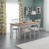 Davenport Light Grey and Oak Wooden Dining Table