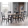 Hockley Black and Oak Wooden Dining Chair x 2