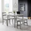 Kobe Grey Wooden Dining Bench