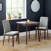 Lennox Walnut Wooden Square Dining Table