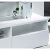 Manhattan White Wooden 2 Drawer TV Unit