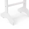 Prima White Wooden Jewel Storage Standing Mirror