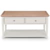 Provence Light Grey Wooden 2 Drawer Coffee Table