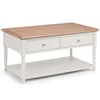 Provence Light Grey Wooden 2 Drawer Coffee Table