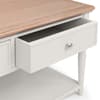 Provence Light Grey Wooden 2 Drawer Coffee Table