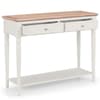 Provence Light Grey Wooden 2 Drawer Console Table