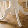 Stanmore Ivory Wooden Extending Round Dining Table