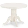 Stanmore Ivory Wooden Extending Round Dining Table