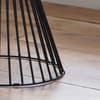 Jersey Walnut Wooden and Metal Round Side Table