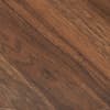 Jersey Walnut Wooden and Metal Round Side Table