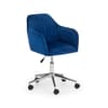 Kahlo Blue Velvet Fabric Office Chair