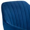 Kahlo Blue Velvet Fabric Office Chair