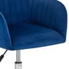 Kahlo Blue Velvet Fabric Office Chair