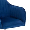 Kahlo Blue Velvet Fabric Office Chair
