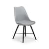 Kari Grey Leather Chair x 2