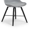 Kari Grey Leather Chair x 2