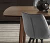 Kensington Wooden Extending Dining Table with Hadid Grey Chairs Dining Set