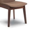Kensington Brown Fabric and Wooden Dining Chair