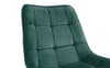 Kensington Wooden Extending Dining Table with Hadid Green Chairs Dining Set