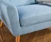 Lambeth 2 Seater Duck Egg Blue Fabric Sofa