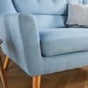 Lambeth 2 Seater Duck Egg Blue Fabric Sofa