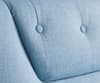 Lambeth 2 Seater Duck Egg Blue Fabric Sofa