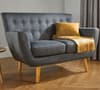 Loft 2 Seater Grey Fabric Sofa