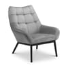 Lucerne Grey Velvet Fabric Chair