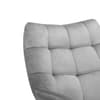 Lucerne Grey Velvet Fabric Chair