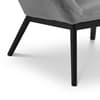 Lucerne Grey Velvet Fabric Chair