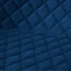 Luxe Blue Velvet Fabric High Dining Bench