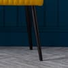 Luxe Mustard Velvet Fabric Low Dining Bench