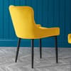 Luxe Mustard Velvet Fabric Dining Chair x 2