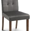 Madrid Grey Velvet Fabric Dining Chair x 2