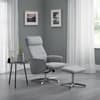 Aria Grey Fabric Rise and Recline Chair