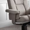 Malmo Grey Linen Fabric Recliner Chair and Stool