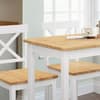 Marlow White and Oak Wooden Bar Set