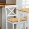Marlow White and Oak Wooden Bar Set