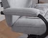 Memphis Grey Fabric Swivel Chair and Footstool