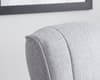 Memphis Grey Fabric Swivel Chair and Footstool